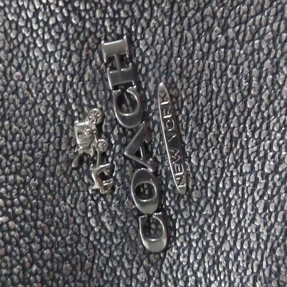 Coach Edie Metallic Pebble Handbag Purse - Picture 2 of 12